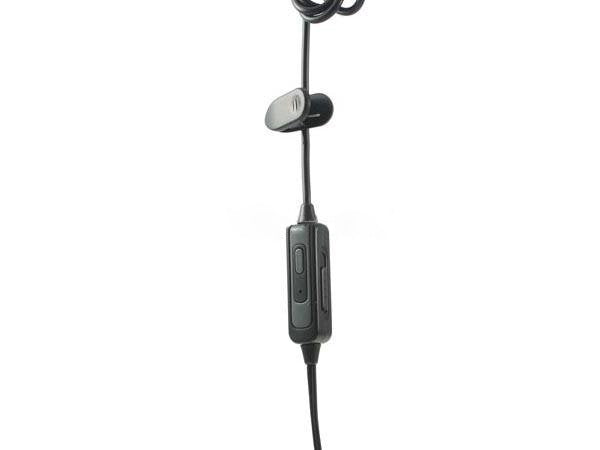 SYSTEM-S Stereo In Ear Kopfhörer 3.5 mm Klinke AUX Lautstärkeregler in Schwarz