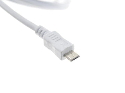 System-S 5 m meter Micro USB Kabel  Ladekabel in weiß