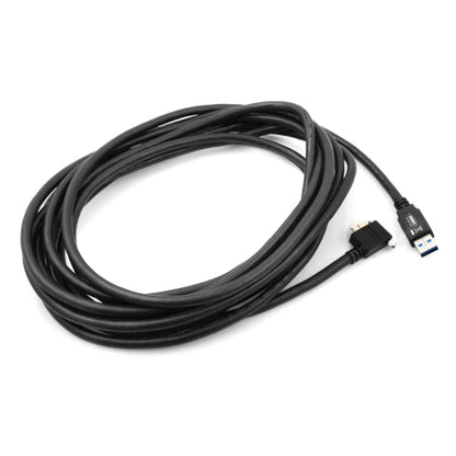 System-S 5m USB Kabel 3.0 A zu Winkel Links 3.0 mit Feststellschraube