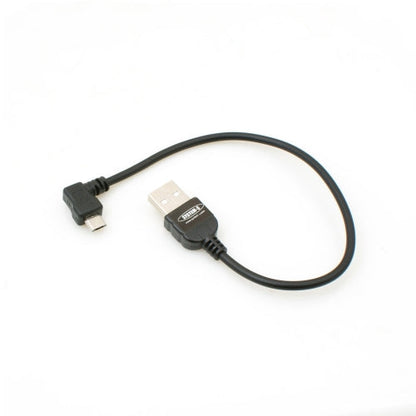 System-S Micro USB 2.0 Kabel gewinkelt 90 grad Winkelstecker (links/male) Datenkabel und Ladekabel 20 cm