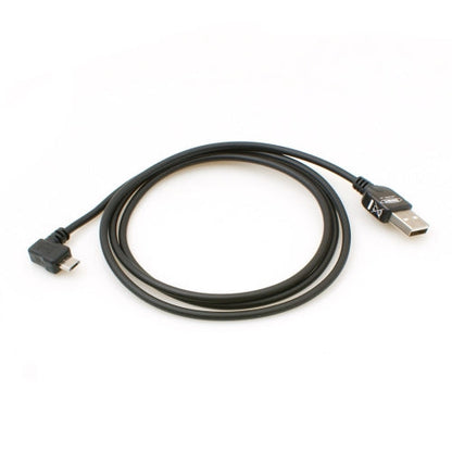 System-S Micro USB 2.0 Kabbel gewinkelt 90 grad Winkelstecker (links/male) Datenkabel und Ladekabel 100 cm