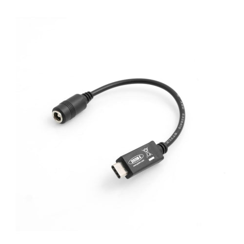 System-S USB 3.1 Type C male zu DC 5.5 V, 2.A, 2,5 mm Stromkabel female Kabel Verlängerung 17 cm