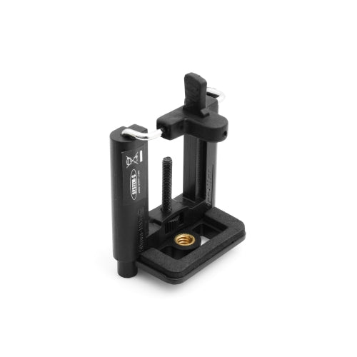 System-S Selfie Stab Stick Monopod Stativ Aufsatz 1/4 Gewinde Adapter Halterung Holder mit Feststellschraube für Smartphone 50 mm - 100 mm stufenlos