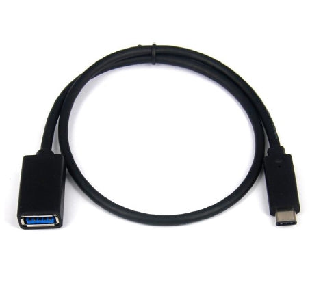 System-S USB 3.1 Typ C Male zu USB 3.0 Typ A oder USB 2.0 Female Datenkabel Ladekabel Kabel Verlängerung 50 cm