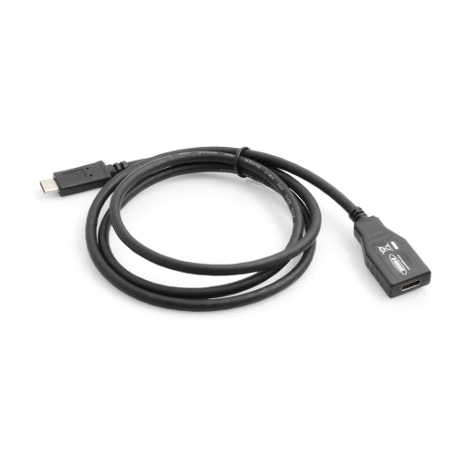 System-S USB 3.1 Type C (female) zu USB 3.1 Type C (male) Kabel Verlängerung 100 cm