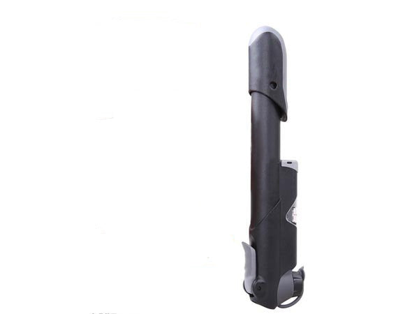 System-S bicycle air pump for check valves with pressure indicator black 