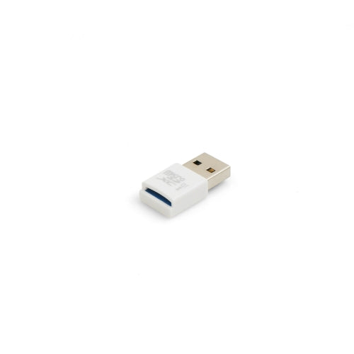 System-S Mini Adapter USB A 3.0 for microSD / SDHC / T-Flash Card Reader Card Reader in White