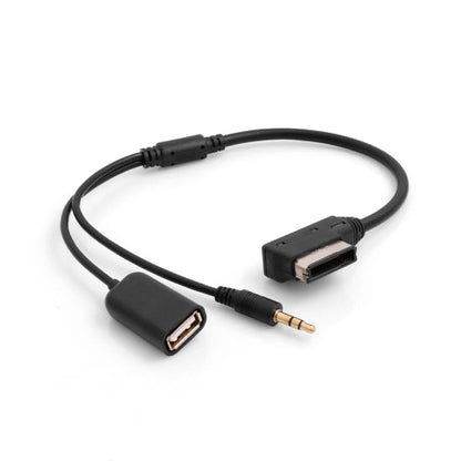 System-S Media In AMI MDI to Stereo 3.5mm Audio Aux and USB A Input for VW for Audi A4 A6 Q5 from 2014
