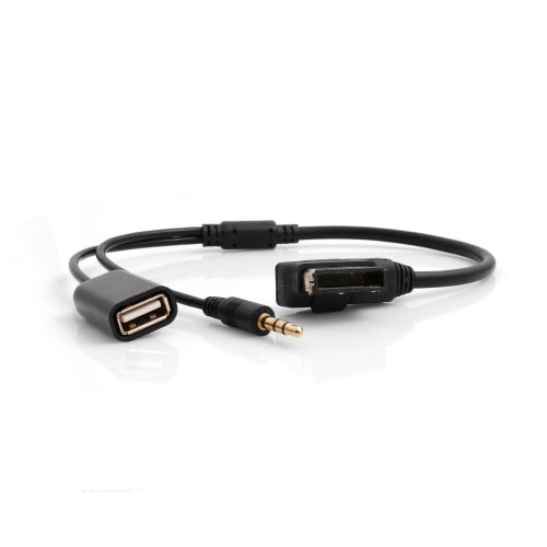 System-S Media In AMI MDI to Stereo 3.5mm Audio Aux and USB A Input for VW for Audi A4 A6 Q5 from 2014