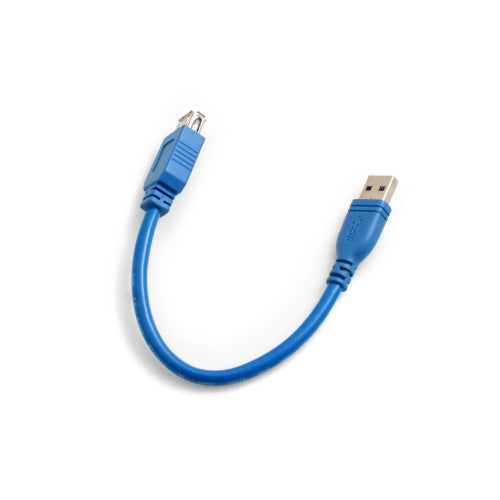SYSTEM-S USB 3.0 Typ A (male) auf USB 3.0 Typ A (female) Ladekabel Datenkabel Verlängerungskabel 30 cm