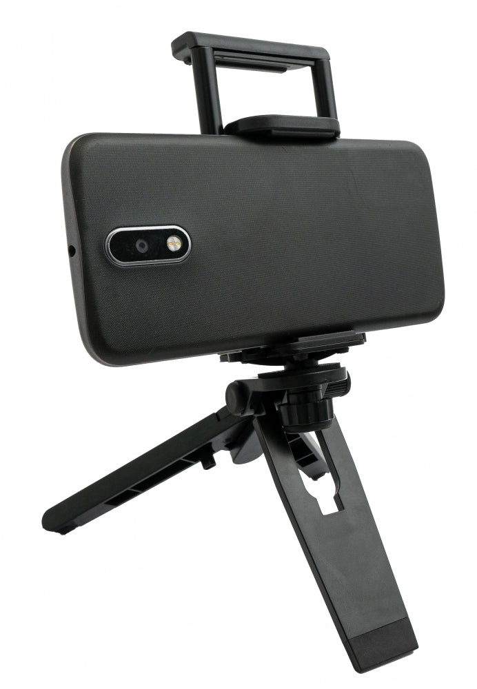 Universal 2in1 Stativadapter Aufsatz mit Gewinde Halterung Klemm Adapter für Tablet PC und Smartphone