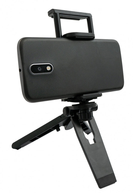 Universal 2in1 tripod adapter attachment with threaded holder clamp adapter for tablet PC and smartphone 