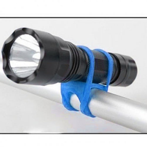 System-S Silikonband Fahrrad-Licht Halterung Befestigung Taschenlampen Halter