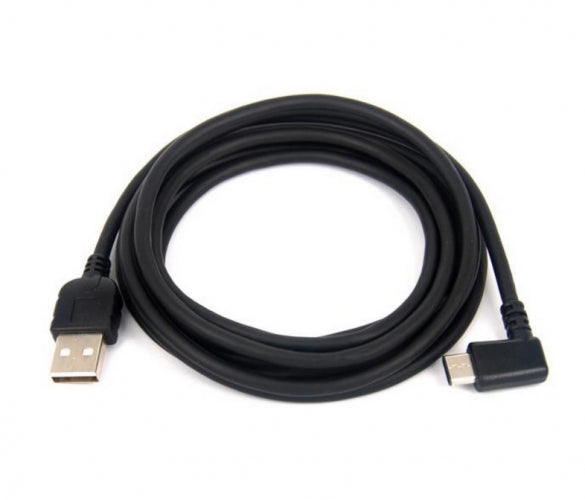 USB 3.1 Type C 90° right angled plug to USB 2.0 A cable 140 cm in black