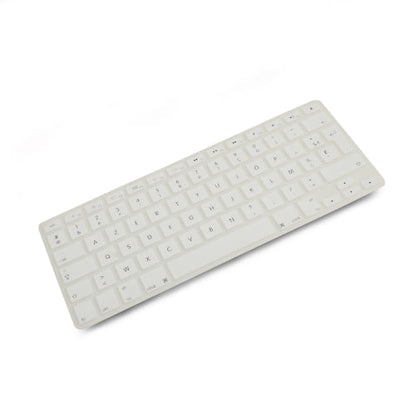 System-S Silikon Tastaturschutz Tastaturabdeckung AZERTY Französische Tastatur Abdeckung Schutz für MacBook Pro 13 Zoll 15 Zoll 17 Zoll iMac MacBook Air 13 Zoll in Weiß