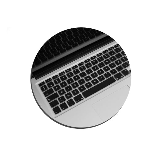 System-S Silikon Tastaturschutz Tastaturabdeckung AZERTY Französische Tastatur Abdeckung Schutz für MacBook Pro 13 Zoll 15 Zoll 17 Zoll iMac MacBook Air 13 Zoll in Schwarz
