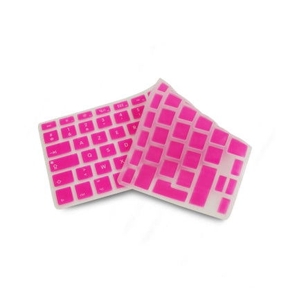 System-S Silicone Keyboard Cover AZERTY French Keyboard Cover Protector for MacBook Pro 13 inch 15 inch 17 inch iMac MacBook Air 13 inch in Pink 