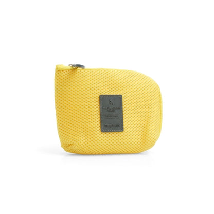 System-S Universal Protective Bag for Headphones Charging Cables and Smartphones Case Cover Protective Storage Bag in Yellow