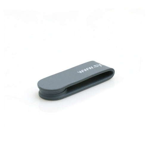 System-S Magnet Clip Kabelbinder Kabelclip für Kopfhörer Kabel Earphones in Grau