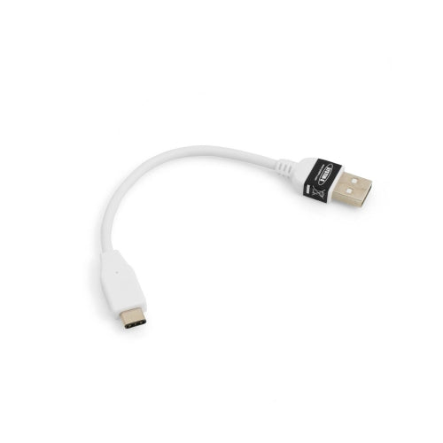 USB 3.1 Type C to USB 2.0 A data cable charging cable for USB Type-C devices 10 cm in white