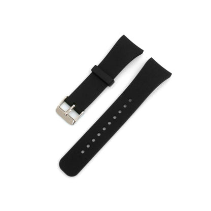 SYSTEM-S replacement silicone strap approx. 19 cm for Samsung Galaxy Gear Fit 2 SM-R360 in black 