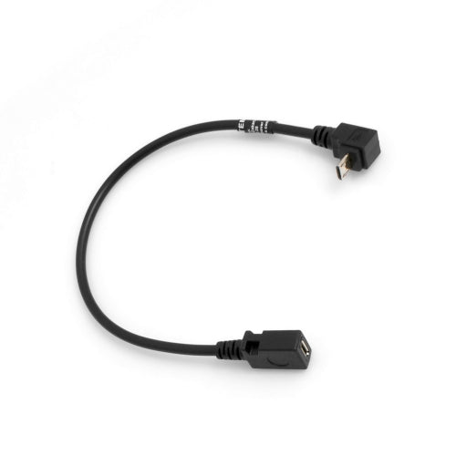 SYSTEM-S Micro USB 90° upward angle cable to Micro USB cable 27 cm