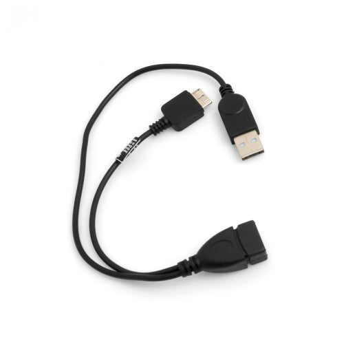 SYSTEM-S USB 2.0 OTG Host Kabel 2 in 1 USB A zu USB 3.0 Micro B & USB A Host Datenkabel 30 cm
