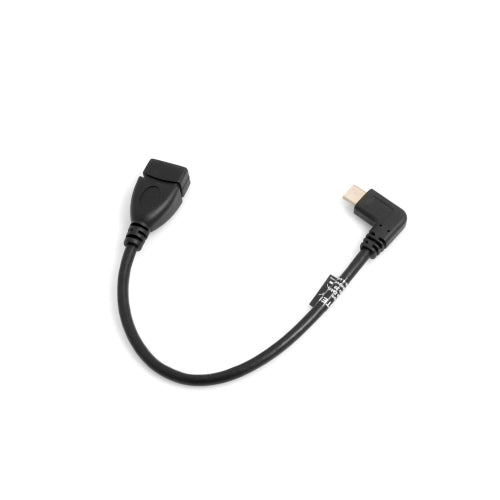 SYSTEM-S OTG On The Go Host USB A 3.0 (female) zu USB 3.1 Type C (male) 90 grad Winkelstecker Adapter Datenkabel Kabel Verlängerung 22 cm