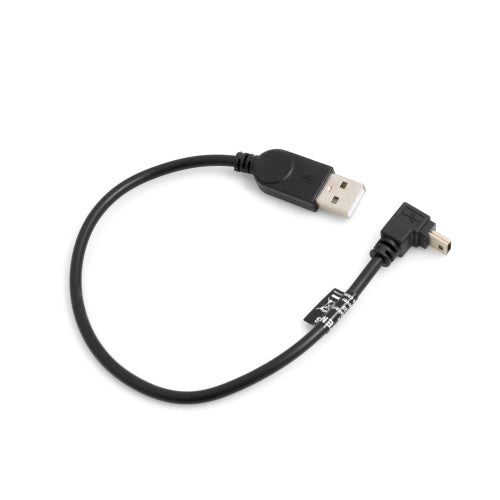 SYSTEM-S Mini USB Kabel 90° Grad aufwärts gewinkelt Winkel 27 cm
