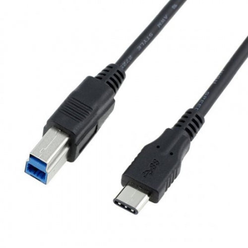SYSTEM-S USB 3.1 Typ C zu USB 3.0 Typ B Datenkabel Kabel Druckerkabel 100 cm
