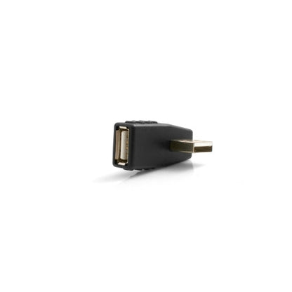 SYSTEM-S USB Type A female to USB Type A male 90° right angled adapter