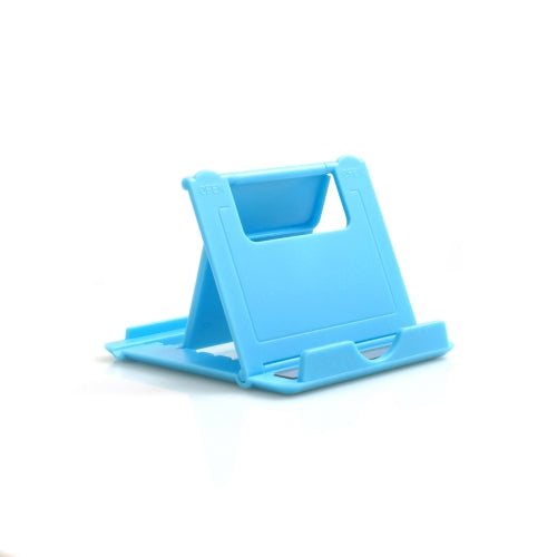 SYSTEM-S Universal Ständer Halter Klappständer Standfuss Tablet Tisch Halterung 6 Stufen Neigung einstellbar 60-75° für Tablet PC Smartphone und andere Geräte in Blau