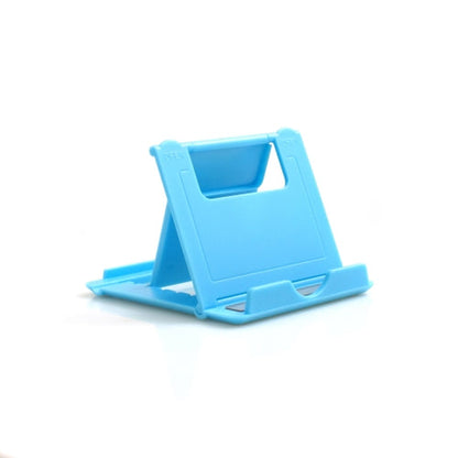 SYSTEM-S Universal Ständer Halter Klappständer Standfuss Tablet Tisch Halterung 6 Stufen Neigung einstellbar 60-75° für Tablet PC Smartphone und andere Geräte in Blau