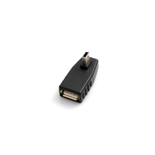 SYSTEM-S OTG Adapter USB A Host Eingang zu Mini USB Stecker Adapter 90° Rechts Gewinkelt Winkel Stecker On-The-Go Host Kabel
