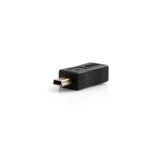 SYSTEM-S Mini USB Male to Micro USB Input Adapter OTG Host Cable Flash Drive Connection for Smartphone Cell Phone Tablet PC