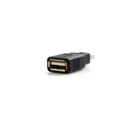 SYSTEM-S Mini USB (male) to USB Type A (female) Adapter OTG Host Cable Flash Drive Connection for Smartphone Cell Phone Tablet PC