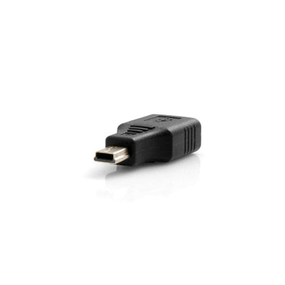 SYSTEM-S Mini USB (male) to USB Type A (female) Adapter OTG Host Cable Flash Drive Connection for Smartphone Cell Phone Tablet PC