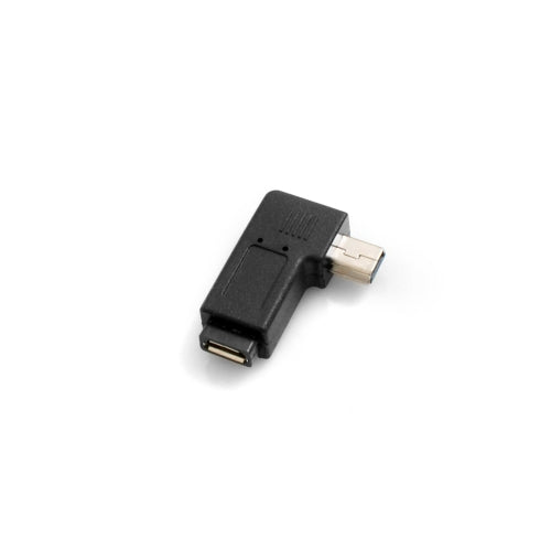 SYSTEM-S Micro USB Buchse zu Mini USB Stecker 90° Grad Winkel Rechts Gewinkelt Winkelstecker Adapter Stecker