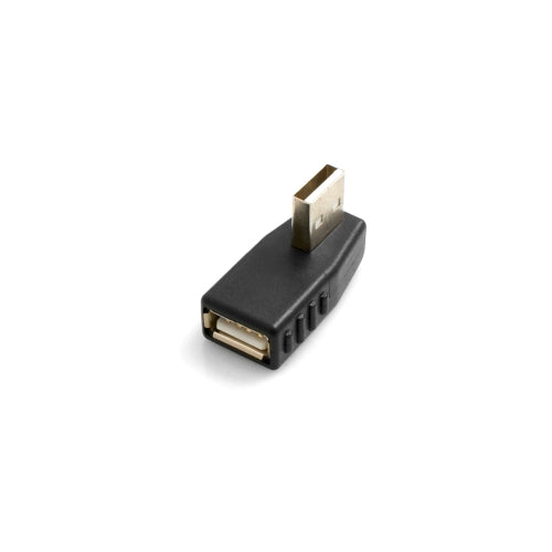 SYSTEM-S USB Typ A Buchse auf USB Typ A Stecker 90° Links Gewinkelt Winkelstecker Adapter
