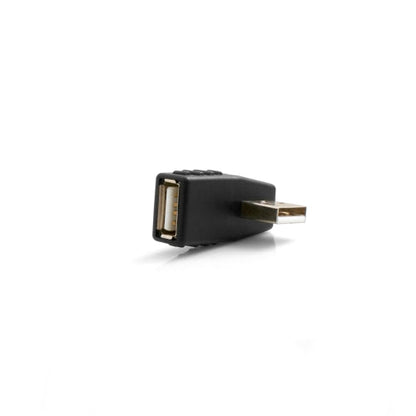 SYSTEM-S USB Typ A Buchse auf USB Typ A Stecker 90° Links Gewinkelt Winkelstecker Adapter