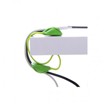 SYSTEM-S Cable Manager Cable Clip Organizer Desk Cable Clip Cable Fastener Cable Guide for Desk in GREEN