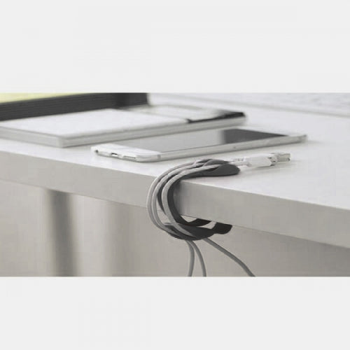 SYSTEM-S Kabelmanager Kabel Clip Organizer Schreibtisch Kabelclip Kabelbefestigung Kabelführung für Schreibtisch in Schwarz