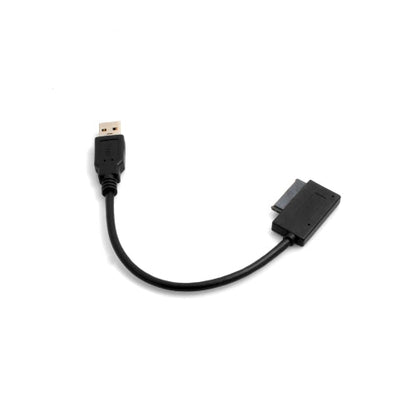 SYSTEM-S USB Type A 3.0 (male) to 7 + 6 13-pin Slimline SATA Laptop CD/DVD ROM Optical Drive Cable 