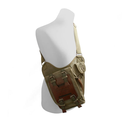 SYSTEM-S Universal Bag Underarm Bag Shoulder Bag with 7 Compartments in Green