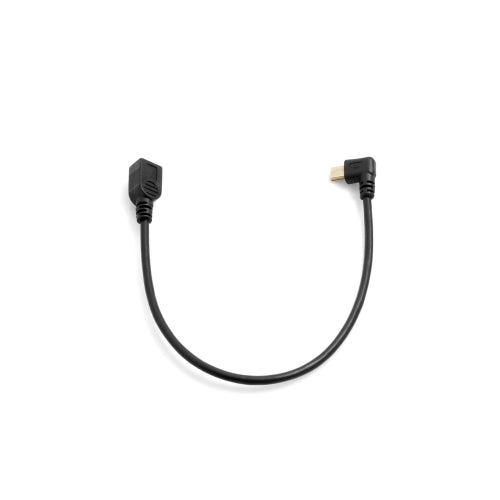 SYSTEM-S Mini USB cable angled plug left angled to Mini USB socket 25 cm 