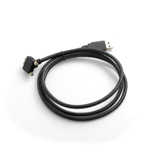 SYSTEM-S USB 3.0 A (male) to Micro USB 3.0 (male) cable 30 degrees angled 120cm high speed data cable charging cable with locking screw