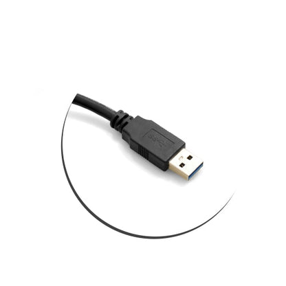 SYSTEM-S USB 3.0 A (male) to Micro USB 3.0 (male) cable 30 degrees angled 120cm high speed data cable charging cable with locking screw