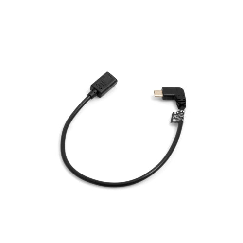 SYSTEM-S USB 3.1 Type C Stecker 90° Grad gewinkelt zu USB 3.1 Type C Buchse Kabel Datenkabel Ladekabel 30 cm