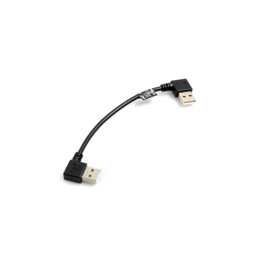 SYSTEM-S USB 2.0 Type A right angled to USB 2.0 Type A left angled charging cable data cable extension cable 15 cm