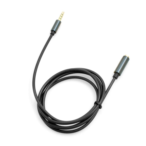 SYSTEM-S 3.5mm Klinke 4 Polig (male) auf 3.5mm Klinke AUX Stereo Buchse 100 cm (female)